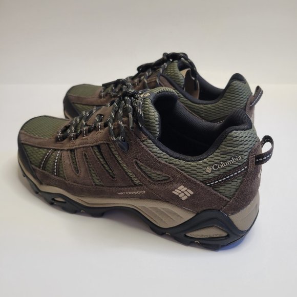 Columbia Charter Oak Brown and Green Waterproof Hiking Shoe Men\'s Sizes main image 4